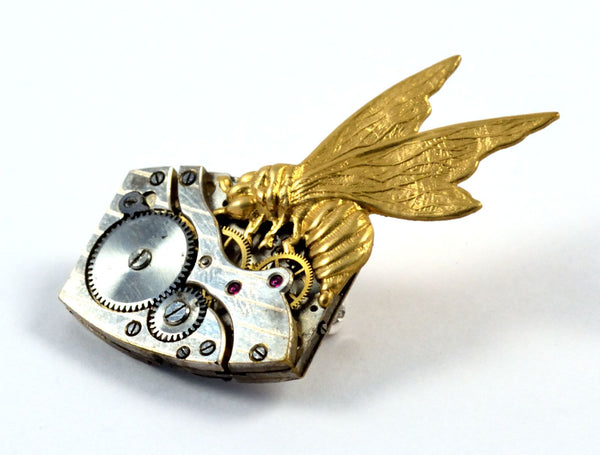 Steampunk brooch sales