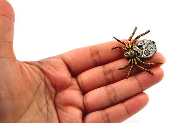 Spider on sale pins brooches