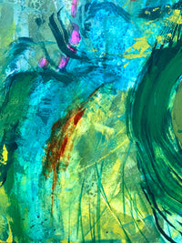 Abstract Woodland Painting, The Path Not Taken