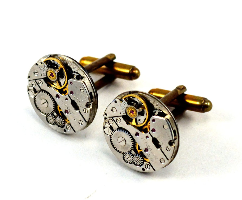 Steampunk cufflinks discount